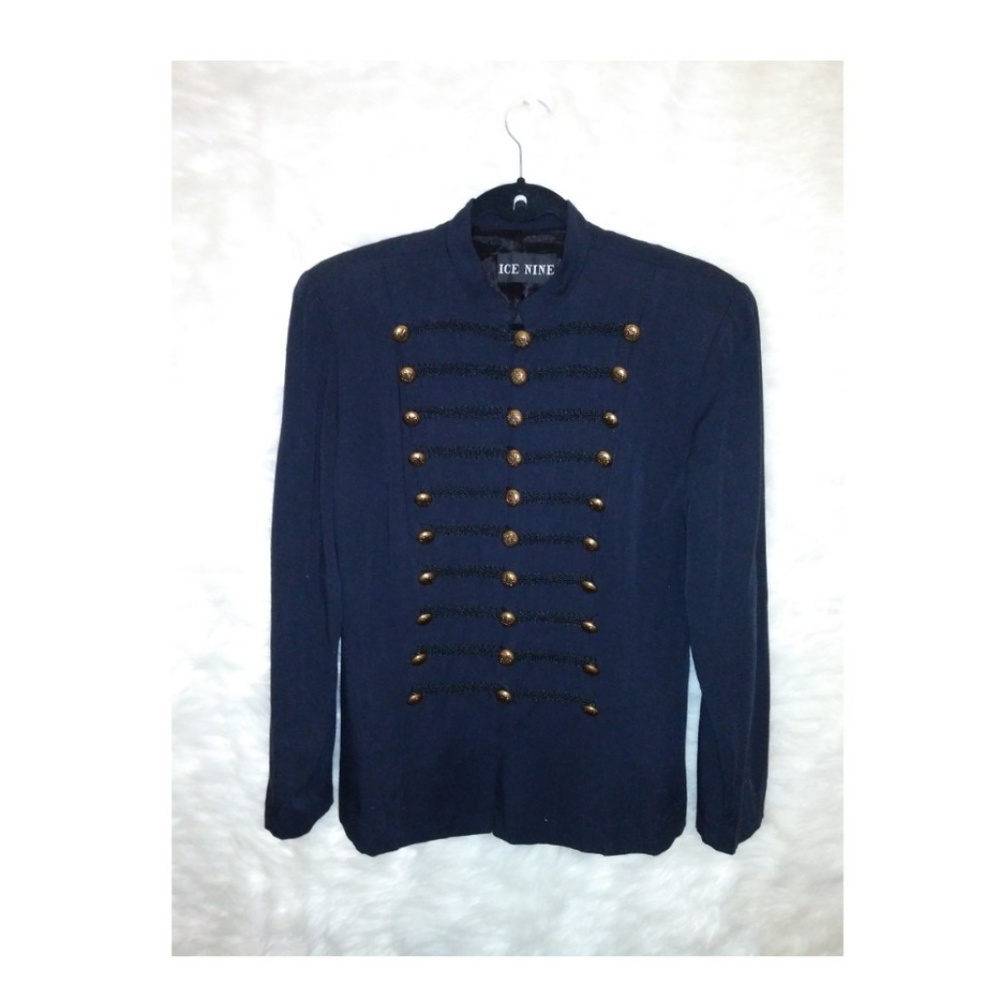 Ice Nine Military gold button down